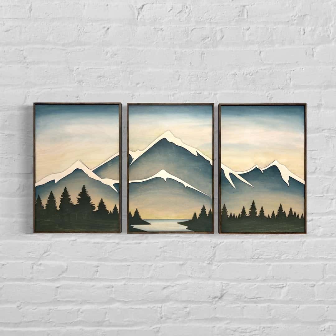 Landscape Artwork | Nature Wall Art | Trio, A2 at XILEF Art